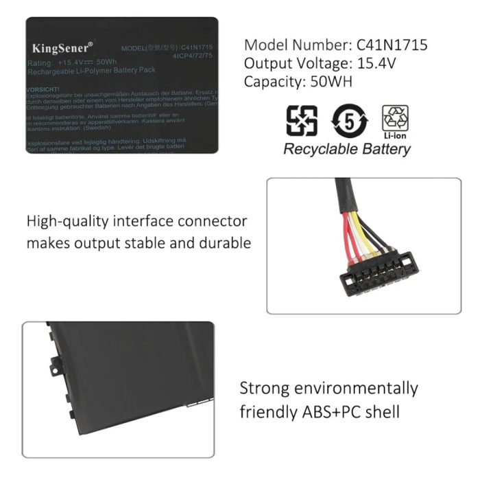 ASUS C41N1715 - C41N1715 Original Laptop Notebook Battery (1 Yr Warranty) - Image 11