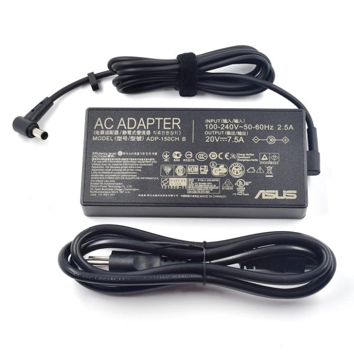 ASUS Laptop Charger 150W 20V 7.5A Original Adapter Model : Asus ROG F17-FX706HF (6.0 mm x 3.7 mm) (1 Yr Warranty) (Power Cord Included) - Image 8
