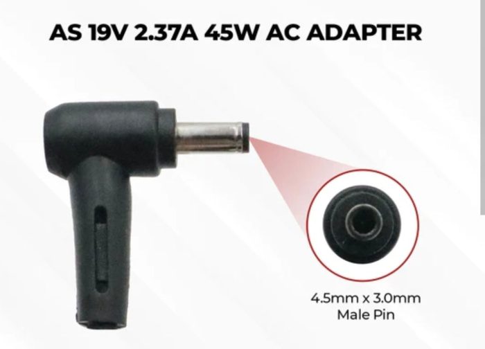 ASUS Laptop Charger 45W 19V 2.37A Original Adapter (4.5 mm x 3.0 mm) (1 Yr Warranty) (Power Cord Included) Model : ADP-45BW A - Image 9