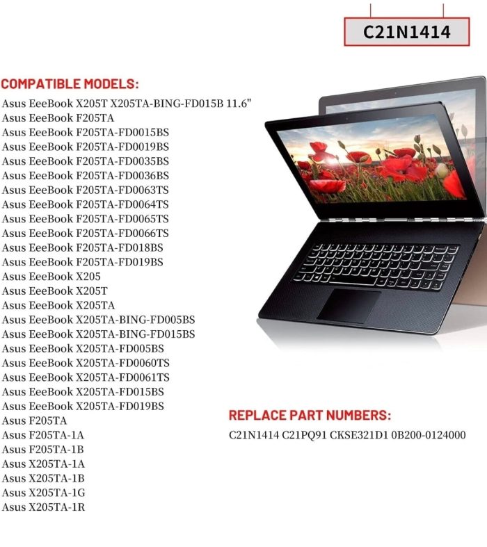 ASUS C21N1414 - C21N1414 Original Laptop Notebook Battery (1 Yr Warranty) - Image 8
