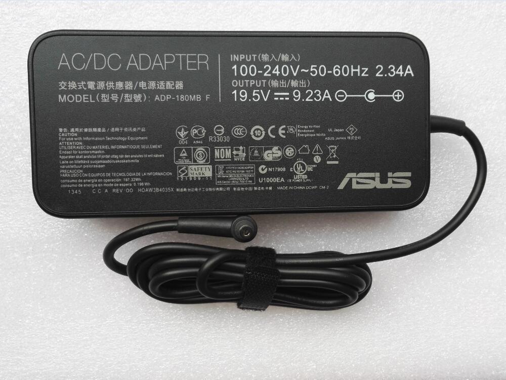 rn-image_picker_lib_temp_22a2c99d-bfa6-47b8-988b-341ee36d235e.jpg ASUS Laptop Charger 180W 19.5V 9.23A Original Adapter (6.0 mm x 3.7 mm) (1 Yr Warranty) (Power Cord Included) - Image 1