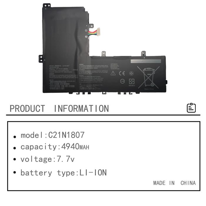 ASUS C21N1807 - C21N1807 Original Laptop Notebook Battery (1 Yr Warranty) - Image 10