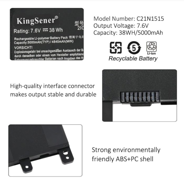 ASUS C21N1515 - C21N1515 Original Laptop Notebook Battery (1 Yr Warranty) - Image 7