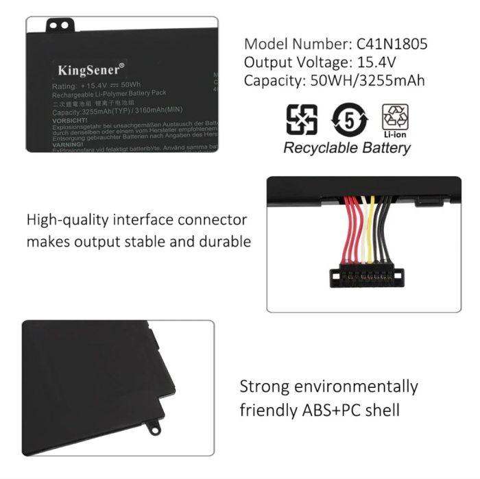 ASUS ROG Zephyrus S GX531GXR - C41N1805 Original Laptop Notebook Battery (1 Yr Warranty) - Image 6