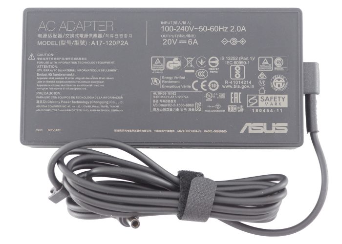ASUS Laptop Charger 120W 20V 6A Original Adapter (6.0 mm x 3.7 mm) (1 Yr Warranty) (Power Cord Included) - Image 4