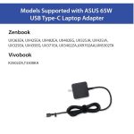 ASUS Laptop Charger 65W 20V 3.25A Original Adapter Model No: A542UR (Type-C) (1 Yr Warranty) (Power Cord Included) - Image 7