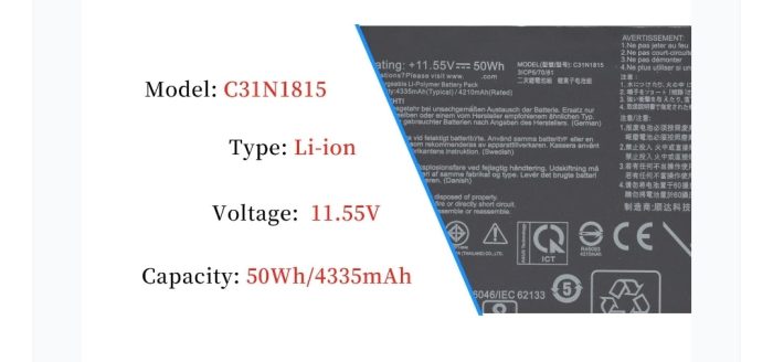 ASUS ZenBook Flip 14 UX463FL - C31N1815 Original Laptop Notebook Battery (1 Yr Warranty) - Image 10