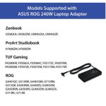 ASUS Laptop Charger 240W 20V 12.0A Original Adapter Model No: 0A001-00970300 (3.7 mm) (1 Yr Warranty) (Power Cord Included) - Image 7
