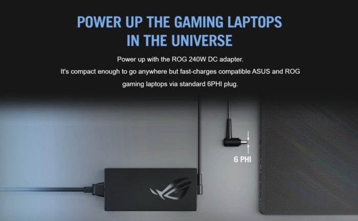 ASUS Laptop Charger 240W 20V 12.0A Original Adapter Model No: 0A001-00970300 (3.7 mm) (1 Yr Warranty) (Power Cord Included) - Image 9