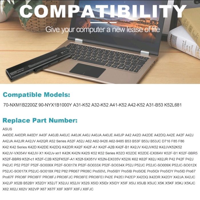 ASUS A32-K52 - A32-K52 Original Laptop Notebook Battery (1 Yr Warranty) - Image 8