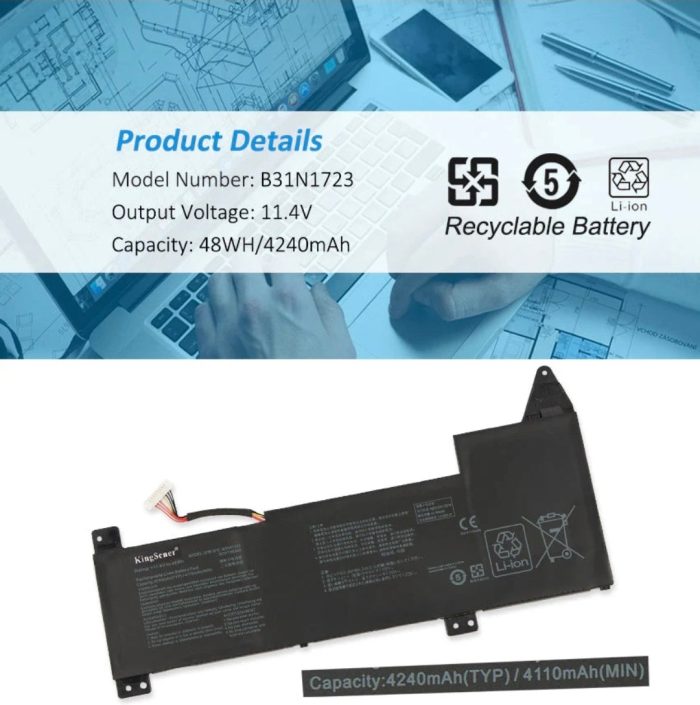 ASUS A570ZD - B31N1723 Original Laptop Notebook Battery (1 Yr Warranty) - Image 6