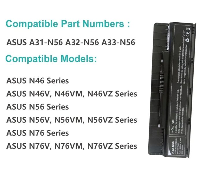 ASUS A32-N56 - A32-N56 Original Laptop Notebook Battery (1 Yr Warranty) - Image 7
