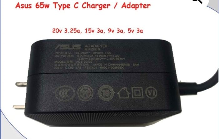 ASUS Laptop Charger 65W 20V 3.25A Original Adapter Model No: A542UR (Type-C) (1 Yr Warranty) (Power Cord Included) - Image 6
