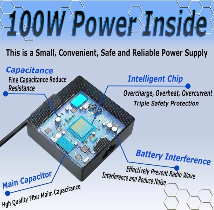 ASUS Laptop Charger 100W 20V 5.0A Original Adapter Model No: B3402FEA (Type-C) (1 Yr Warranty) (Power Cord Included) - Image 9