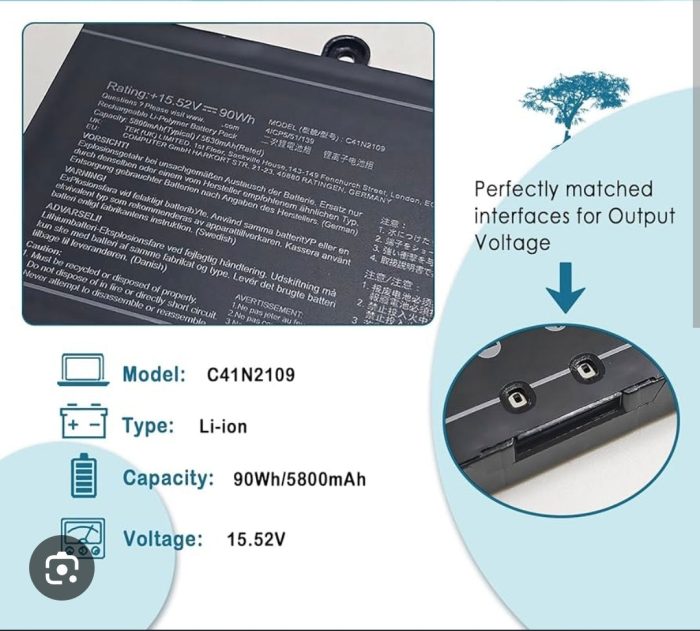 ASUS C41N2109 - C41N2109 Original Laptop Notebook Battery (1 Yr Warranty) - Image 8