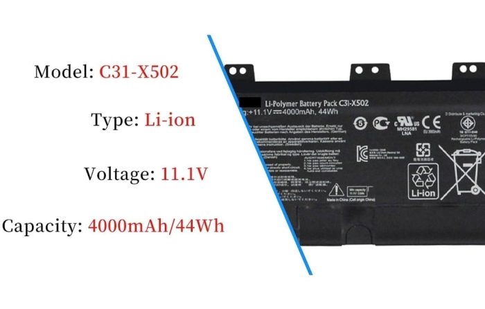 ASUS F502C - C31-X502 Original Laptop Notebook Battery (1 Yr Warranty) - Image 11