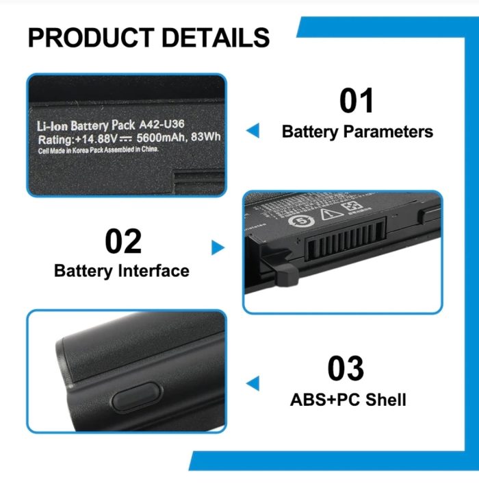 ASUS A42-U36 - A42-U36 Original Laptop Notebook Battery (1 Yr Warranty) - Image 11