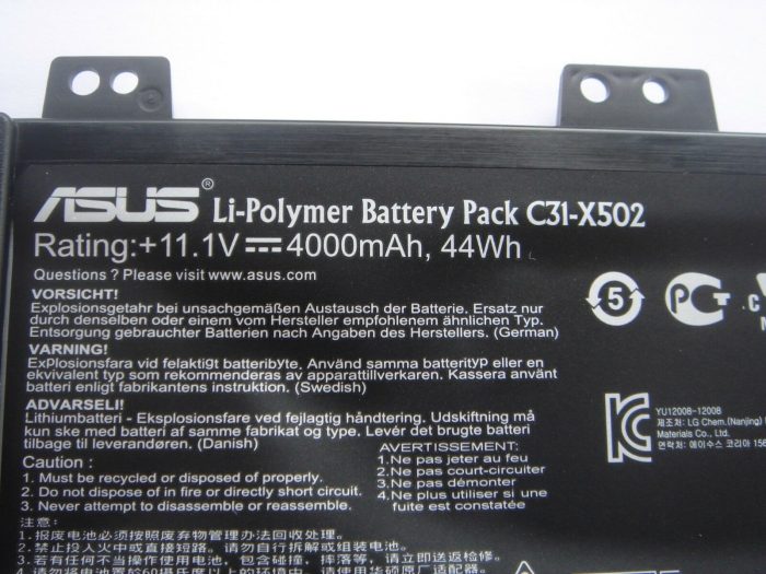 ASUS F502C - C31-X502 Original Laptop Notebook Battery (1 Yr Warranty) - Image 6
