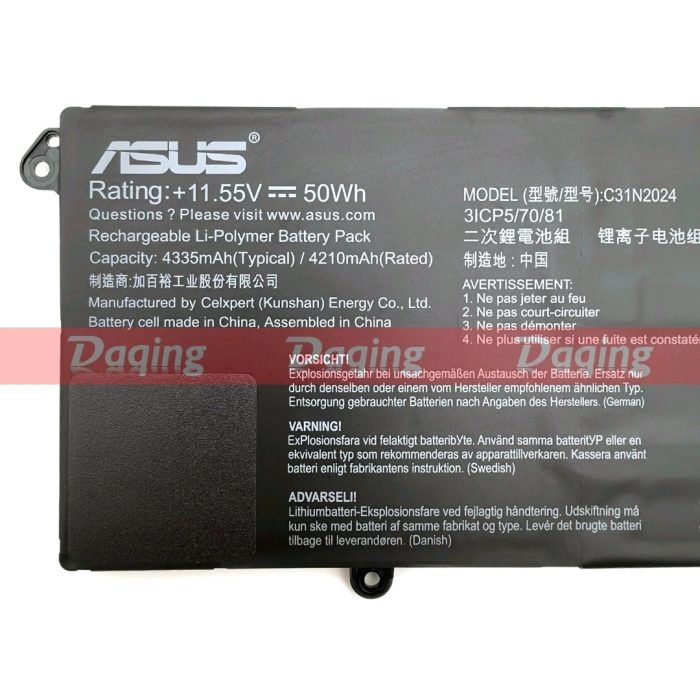 ASUS C31N2024 - C31N2024 Original Laptop Notebook Battery (1 Yr Warranty) - Image 6