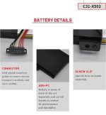 ASUS F502C - C31-X502 Original Laptop Notebook Battery (1 Yr Warranty) - Image 13
