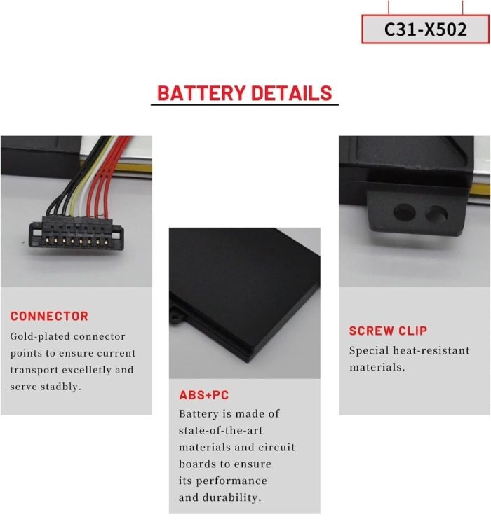 ASUS F502C - C31-X502 Original Laptop Notebook Battery (1 Yr Warranty) - Image 13