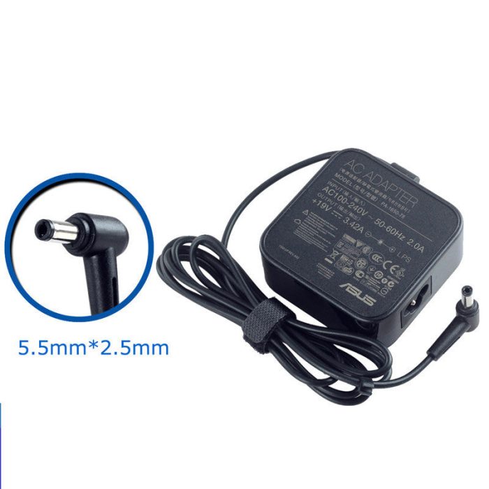 ASUS Laptop Charger 65W 19V 3.42A Original Adapter (5.5 mm x 2.5mm) (1 Yr Warranty) (Power Cord Included) - Image 7