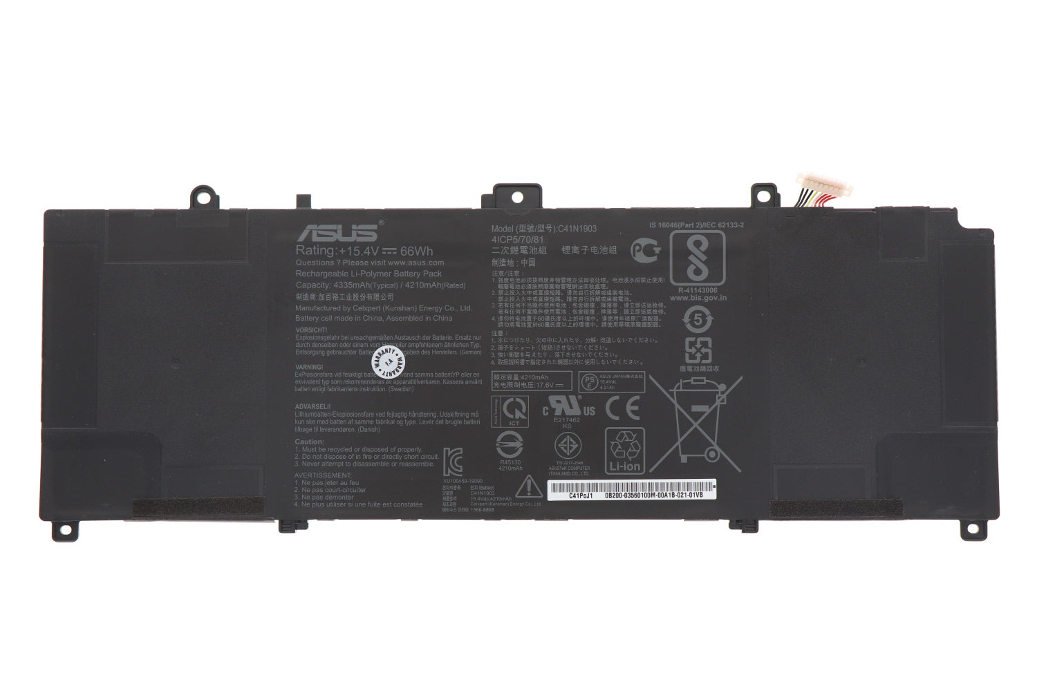 rn-image_picker_lib_temp_c6fdbe98-4f8e-4831-b1b2-c0423f74c9ce.jpg ASUS B9400CEA - C41N1903 Original Laptop Notebook Battery (1 Yr Warranty) - Image 1