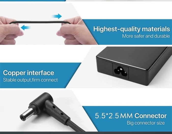 ASUS Laptop Charger 120W 20V 6A Original Adapter (5.5 mm x 2.5 mm) (1 Yr Warranty) (Power Cord Included) - Image 9