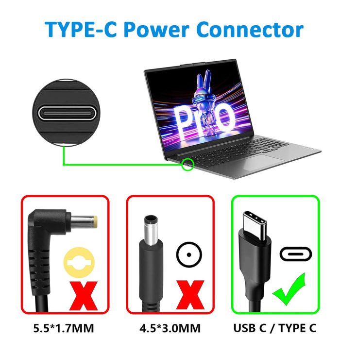 ASUS Laptop Charger 100W 20V 5.0A Original Adapter Model No: B3402FEA (Type-C) (1 Yr Warranty) (Power Cord Included) - Image 13