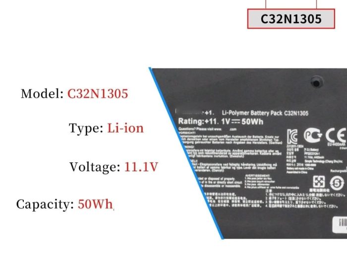 ASUS C32NI305 - C32N1305 Original Laptop Notebook Battery (1 Yr Warranty) - Image 6