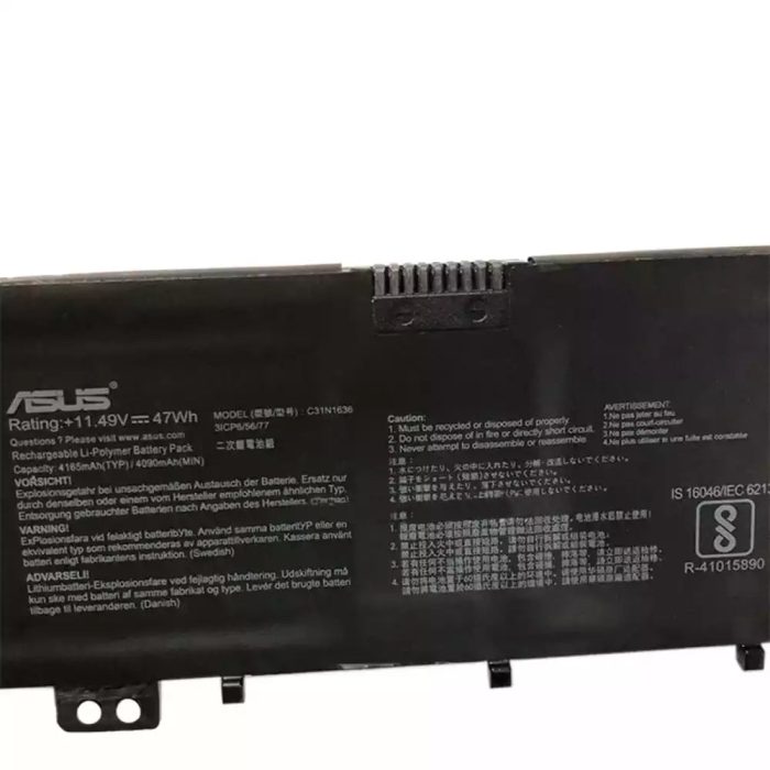 ASUS C31N1636 - C31N1636 Original Laptop Notebook Battery (1 Yr Warranty) - Image 3