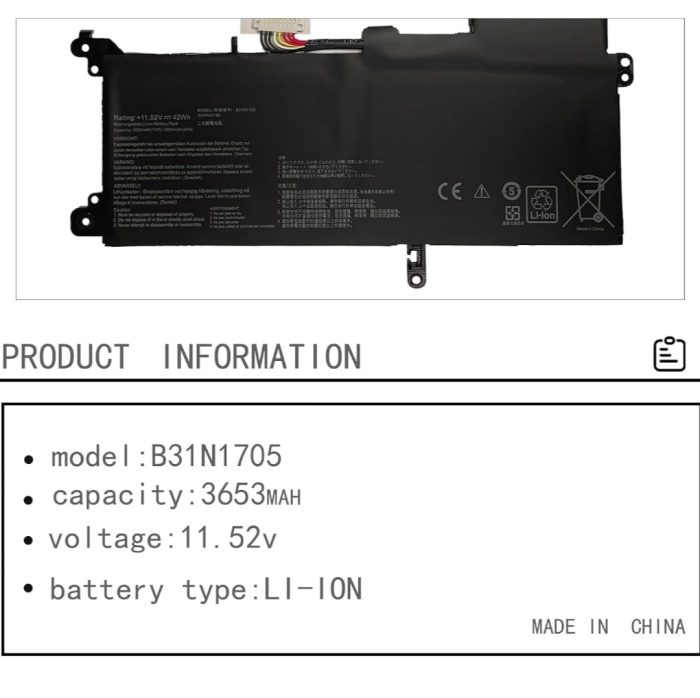 ASUS B31N1705 - B31N1705 Original Laptop Notebook Battery (1 Yr Warranty) - Image 7