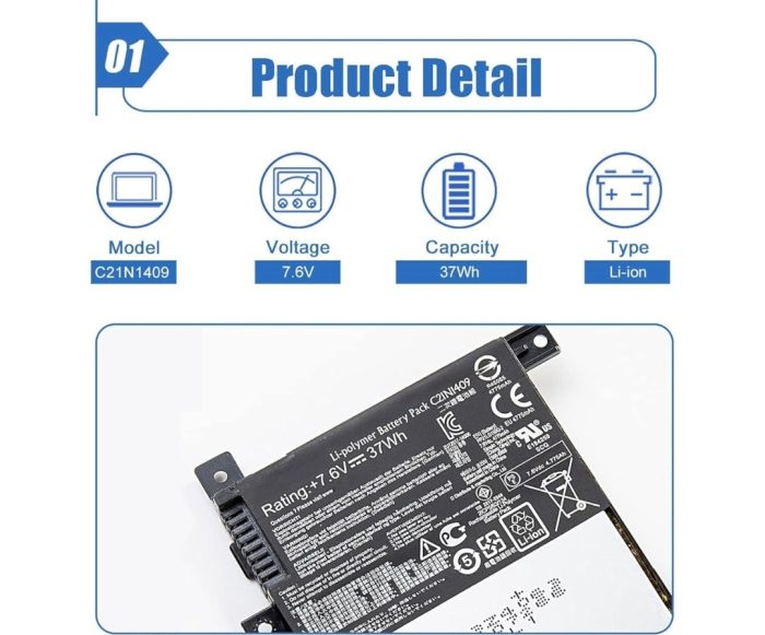 ASUS DX882LD - C21N1409 Original Laptop Notebook Battery (1 Yr Warranty) - Image 12