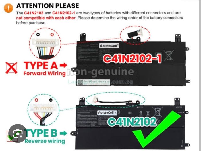 ASUS C41N2102 - C41N2102 Original Laptop Notebook Battery (1 Yr Warranty) - Image 9