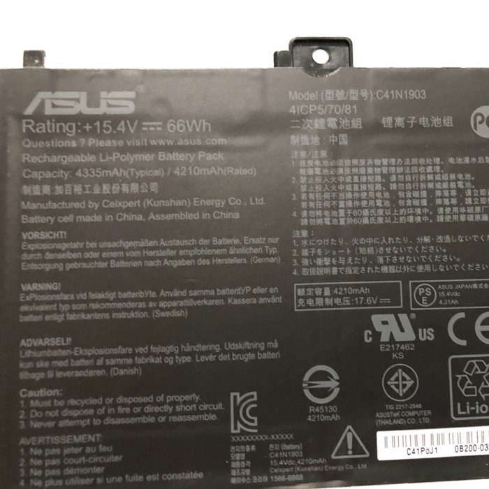 ASUS B9400CEA - C41N1903 Original Laptop Notebook Battery (1 Yr Warranty) - Image 3