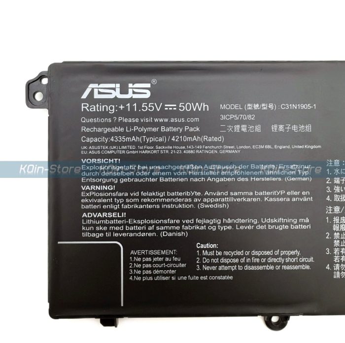 ASUS C31N1905 - C31N1905 Original Laptop Notebook Battery (1 Yr Warranty) - Image 7