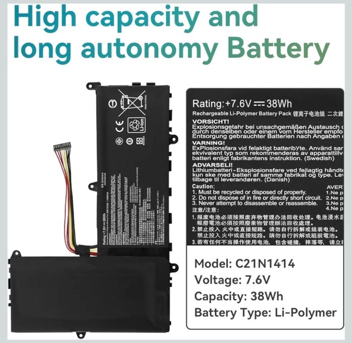 ASUS C21N1414 - C21N1414 Original Laptop Notebook Battery (1 Yr Warranty) - Image 15