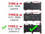 ASUS C41POJ5 - C41N1731 Original Laptop Notebook Battery (1 Yr Warranty) - Image 9