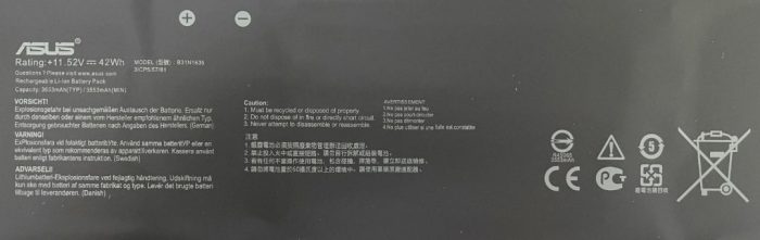 ASUS A705QR - B31N1635 Original Laptop Notebook Battery (1 Yr Warranty) - Image 10